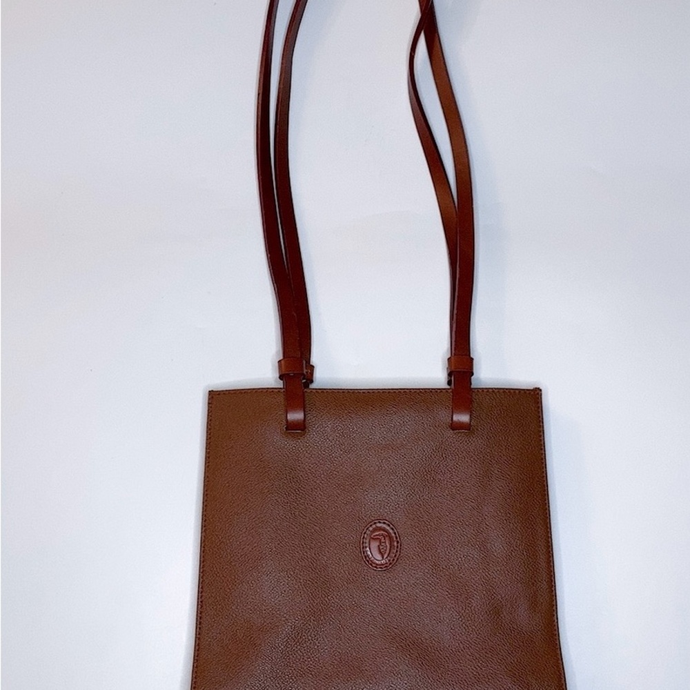 Vintage Trussardi Leather Tote Shoulder  Bag